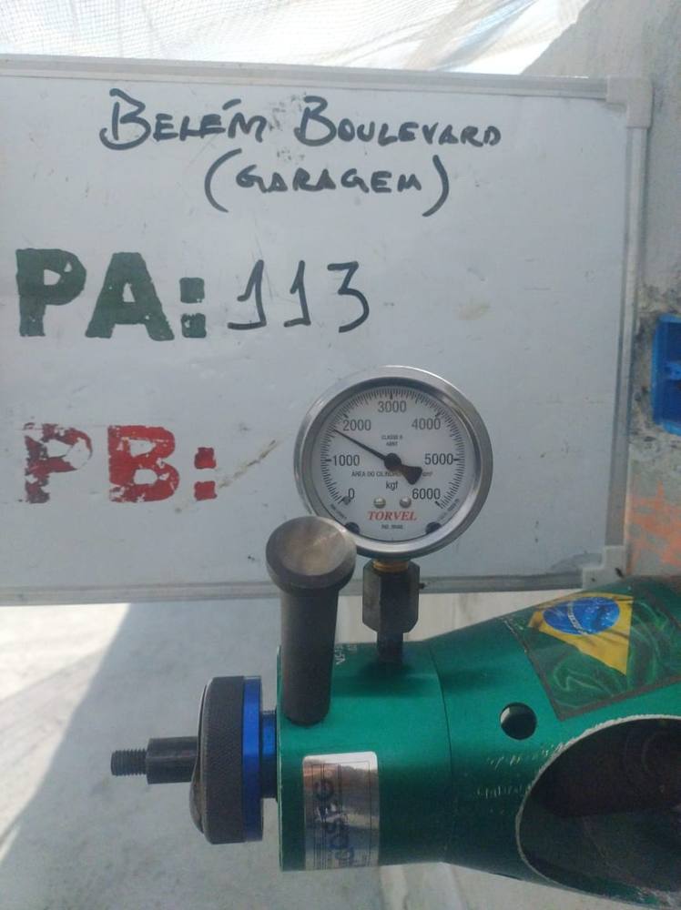 Cada ponto é identificado antes do ensaio — Belém Boulevard, garagem, ponto 113